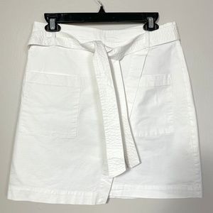 White Wrap Skirt- Loft